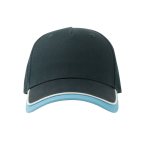 Boné para crianças de algodão orgânico de tipo baseball de 260 g/m2 cor azul-marinho