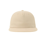 Boné vintage de algodão reciclado com pala plana 260 g/m2 cor caqui