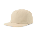 Boné vintage de algodão reciclado com pala plana 260 g/m2