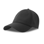 Boné de poliéster reciclado e elastano com dry tech 195 g/m2 cor preto