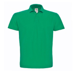 Polo de algodão piqué para homem com 2 botões 180 g/m2 B&C cor verde
