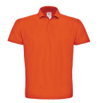 Polo de algodão piqué para homem com 2 botões 180 g/m2 B&C cor cor-de-laranja