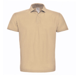 Polo de algodão piqué para homem com 2 botões 180 g/m2 B&C cor bege
