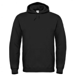 Camisola de algodão e poliéster com capuz para homem 280 g/m2 B&C cor preto