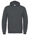 Camisola de algodão e poliéster com capuz para homem 280 g/m2 B&C cor antracite