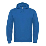 Camisola de algodão e poliéster com capuz para homem 280 g/m2 B&C cor azul real