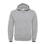 Camisola de algodão e poliéster com capuz para homem 280 g/m2 B&C cor cinzento-claro