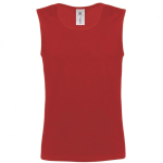 Manga cava de algodão para homem 145 g/m2 B&C cor vermelho