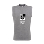 Manga cava 100% de algodão para homem 145 g/m2 B&C