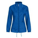 Corta-vento de nylon ajustável, hidrorrepelente, para mulher B&C cor azul real