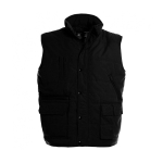 Colete à explorador de poliéster térmico e impermeável 285 g/m2 B&C cor preto
