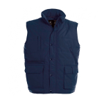 Colete à explorador de poliéster térmico e impermeável 285 g/m2 B&C cor azul-marinho