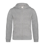 Camisola de algodão e poliéster com capuz para crianças 280 g/m2 B&C cor cinzento-claro