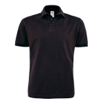 Polo de algodão de manga curta para homem 230 g/m2 B&C cor preto