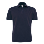 Polo de algodão de manga curta para homem 230 g/m2 B&C cor azul-marinho