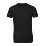 T-shirt de algodão e poliéster para homem 130 g/m2 B&C cor preto