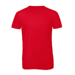 T-shirt de algodão e poliéster para homem 130 g/m2 B&C cor vermelho
