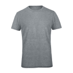 T-shirt de algodão e poliéster para homem 130 g/m2 B&C cor cinzento-claro mesclado