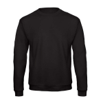 Sweatshirt de algodão e poliéster com gola redonda, 270 g/m² B&C cor preto