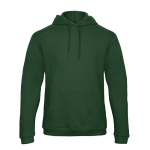 Camisola para homem com bolso canguru e capuz 270 g/m2 B&C cor verde-escuro