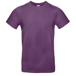T-shirt de algodão para homem de manga curta 185 g/m2 B&C cor roxo