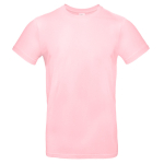 T-shirt de algodão para homem de manga curta 185 g/m2 B&C cor rosa pastel
