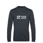 Sweatshirt de gola redonda de algodão ajustada 280 g/m2 B&C cor cinzento-escuro