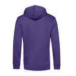 Sweatshirt moderna de algodão orgânico com capuz 280 g/m2 B&C cor roxo