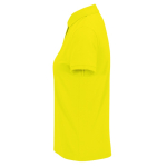 Polo clássico de algodão para mulher de manga curta 180 g/m2 B&C cor verde-lima