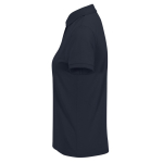 Polo clássico de algodão para mulher de manga curta 180 g/m2 B&C cor azul-escuro