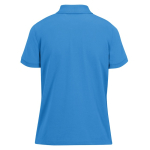Polo básico de algodão para mulher de manga curta 210 g/m2 B&C cor azul