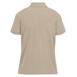 Polo básico de algodão para mulher de manga curta 210 g/m2 B&C cor areia