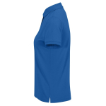 Polo básico de algodão para mulher de manga curta 210 g/m2 B&C cor azul real
