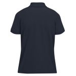 Polo básico de algodão para mulher de manga curta 210 g/m2 B&C cor azul-escuro