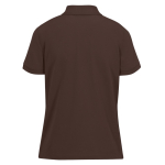 Polo básico de algodão para mulher de manga curta 210 g/m2 B&C cor castanho escuro