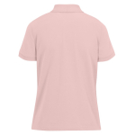 Polo básico de algodão para mulher de manga curta 210 g/m2 B&C cor rosa pastel
