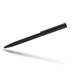 Caneta elegante e fina de latão e aço inoxidável, tinta azul cor preto