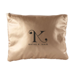 Nécessaire acolchoado feito de poliéster metalizado 150 g/m2 cor dourado quarta vista