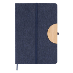 Bloco de notas, capa RPET e apoio telemóvel A5 folhas lisas