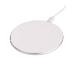Base de carregamento sem fio de 15 W na caixa de apresentação cor branco primeira vista