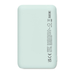 Powerbank retangular feito de ABS reciclado 5.000 mAh