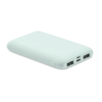 Powerbank retangular feito de ABS reciclado 5.000 mAh
