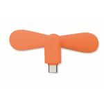 Ventoinha portátil para o telemóvel através da porta USB-C