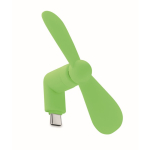 Ventoinha portátil para o telemóvel através da porta USB-C
