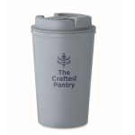 Copo de parede dupla feito de milho com capacidade de 350ml cor azul acinzentado vista principal