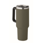Copo térmico de aço inoxidável reciclado com palhinha 1.2L segunda vista