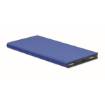 Bateria externa personalizada em alumínio 8.000 mAh cor azul real