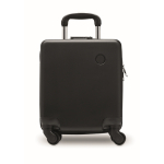 Trolley de ABS com 4 rodas e fecho de combinação 14'' cor preto nona vista