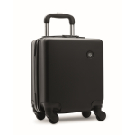 Trolley de ABS com 4 rodas e fecho de combinação 14'' cor preto vista principal