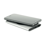 Powerbank sem fios retangular alumínio reciclado 5.000 mAh